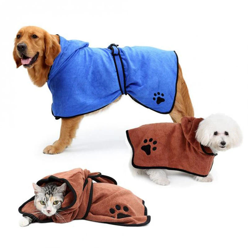 Magic Paws™ Pet Bathrobe Towel