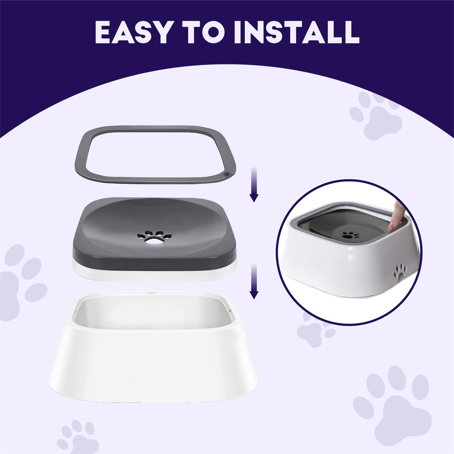MagicPaws™ No Spill Pet Bowl