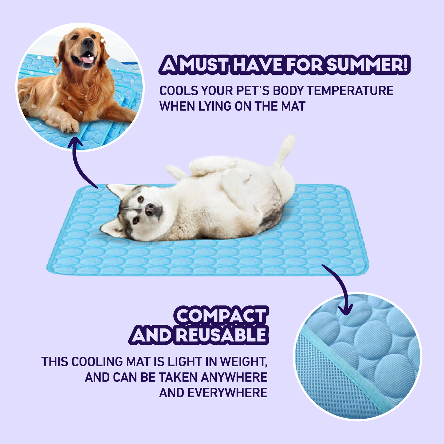 MagicPaws™ Premium Cooling Mat For Dogs