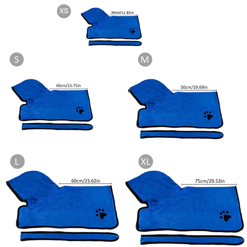 Magic Paws™ Pet Bathrobe Towel